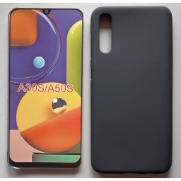 TPU maska Pudding za Samsung Galaxy SM-A307F A30S 2019, SM-A507F A50S 2019, A50 2019 (6.4") crna