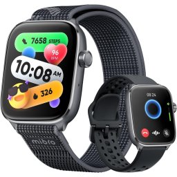 MIBRO FIT BLACK PAMETNI SAT 1.75", GPS, 2 NARUKVICE, Crni