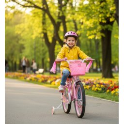 Deciji bicikl sa pomoćnim točkovima Pony Bike 723-20 roze