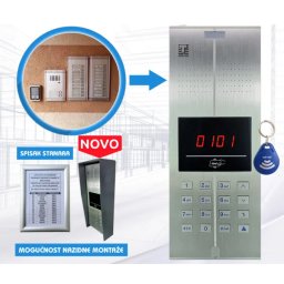 TEH-TEL Spoljna jedinica Q2C audio interfona sa èitaèem