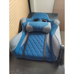 Proizvod sa nedostatkom - OUTLET - Gejmerska fotelja Zevs plavo/siva ( 755-001 )