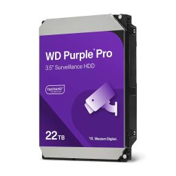 HDD 22TB WD PURPLE PRO, WD221PURP, 7200RPM, 512MB, SATA3