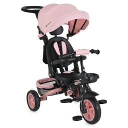 Byox EXPLORE Tricikl za decu sa ručkom i rotirajućim sedištem 360° Pink