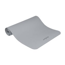 REBEL ACTIVE Strunjača prostirka za jogu, pilates i fitnes 183x61 cm debljina 4mm TPE siva RBA-3157-GY