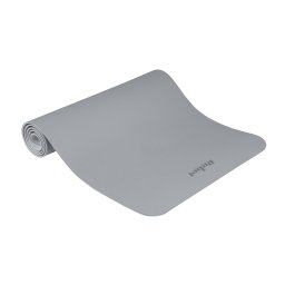 REBEL ACTIVE Strunjača prostirka za jogu, pilates i fitnes 183x61 cm debljina 4 mm TPE siva RBA-3157-2GY