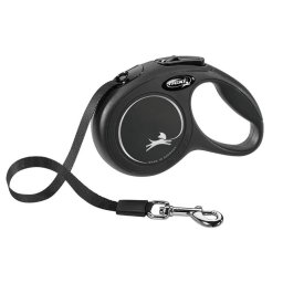 Povodac za pse crni S 5m Classic Belt
