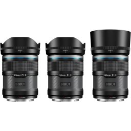 SIRUI Sniper Series F1.2 APS-C Frame Autofocus Lens Set 23mm+33mm+56mm Nikon Z black