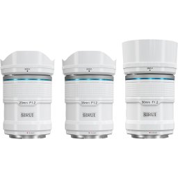 SIRUI Sniper Series F1.2 APS-C Frame Autofocus Lens Set 23mm+33mm+56mm Nikon Z white