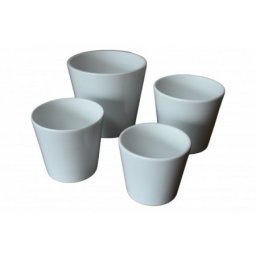 Kerbek saksija manhattan 18cm uni bela ( KE D10/180/001 )