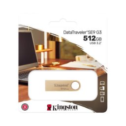 Kingston 512GB DataTraveler SE9 G3 USB 3.0 flash DTSE9G3/512GB champagne