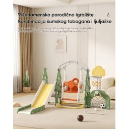 Dečje multifunkcionalno igralište 5 u 1 - zeleno FE-HT-SLK ( 14667 )