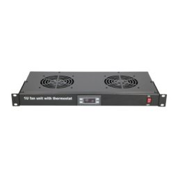 Maxpro line Ventilacioni panel-polica, dva ventilatora i termostat, 1U