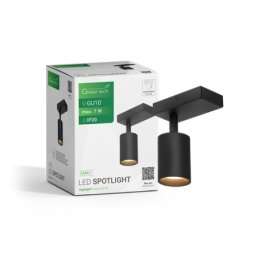 Green tech LED spot svetiljka gu10 x1 crna ( zara-1 )