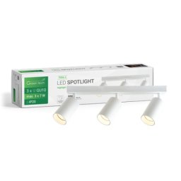 Green tech LED spot svetiljka gu10 x3 bela ( feba-3 )