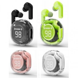 GEMBIRD TWST-01 BLUETOOTH V5.4 TWS LCD CRNI/BELI