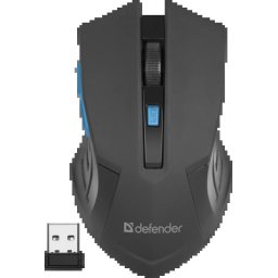 Defender bežični miš Accura MM-275 1600 dpi plavo, crna