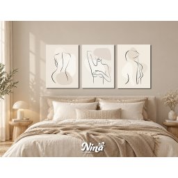 DIGITAL ART slike na platnu Zenska silueta ms314