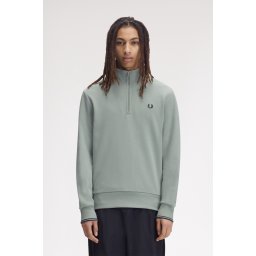 FRED PERRY HALF ZIP DUKS SBLUE