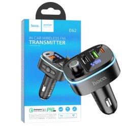 Hoco FM transmiter, brzi punjač za auto, BT v5.0, 3 x USB - E62 Fast