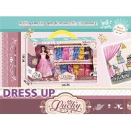 Set za igru - lutka+ garderoba ( 410676 )