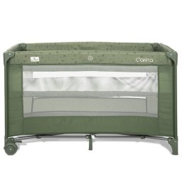 Lorelli prenosivi krevet carina 2 nivoa - oil green stars ( 10080672605 )