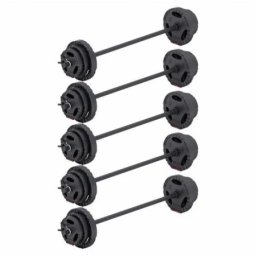 Gorilla Sports 5 plastičnih šipki za aerobik 130 cm + 30 tegova 87,5 kg ( 101086-00019-0136 )