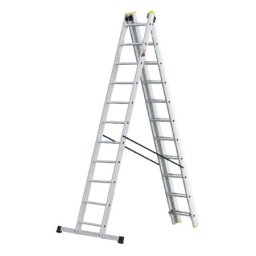Aluminijumske trodelne merdevine 3x11 gazišta 150 kg ( CR4998 )