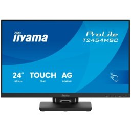 Iiyama Touch T2454MSC-B3AG 24" InCell PCAP 10pt touchscreen monitor featuring IPS panel technology, Anti-Glare coating and a flexible stan