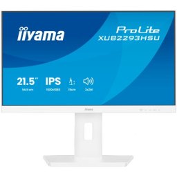 Iiyama 21,5 WHITE IPS-panel, 1920x1080 100Hz, 15cm Height Adj Stand, Speakers, HDMI, DisplayPort, 1ms MPRT, USB 2x2.0 ( XUB2293HSU-W7 )