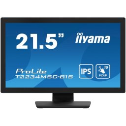 Iiyama LED T2234MSC-B1S 22" Full HD 10pt touchscreen featuring IPS 350 cd/m˛ 1000:1 8ms projective capacitive VGA HDMI DP Monitor ( T2234M