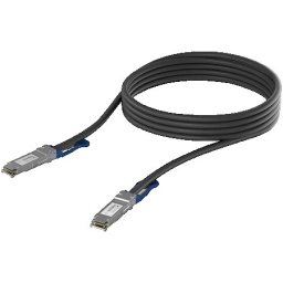 Ubiquiti uacc-dac-qsfp28-0.5m qsfp28 direct attach cable with a 100 gbps Max data rate, compatible with qsfp28 and qsfp+ interfaces ( uacc-