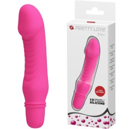 Silikonski pink mini vibrator Stev