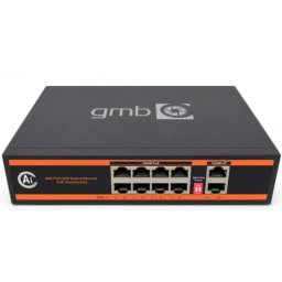 POE-GS1010P GMB Switch,IEEE802.3af/at, 8 PoE 100/1000M, 2 UP-Link 100/1000M, 52V 120W, Support watch