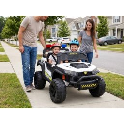 Veliki Dečiji Dvosed UTV Off-Road Beast 4×4 – Beli (SM-26204B)