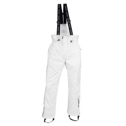 Trkačke pantalone Finntack Pro Unisex bele L sa tregerima