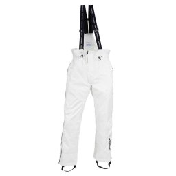 Trkačke pantalone Finntack Pro Unisex bele M sa tregerima