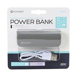 Platinet power bank 2600mAh PMPB26LG sivi u eco kozi ( 003327 )