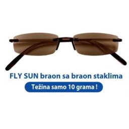 Prontoleggo naočare za sunce sa dioptrijom Fly Sun (crne sa sivim staklima +3.50 , braon sa braon staklima+3.00, +3.