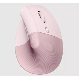 Logitech lift vertical ergonomic mouse rose