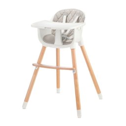KINDERKRAFT STOLICA ZA HRANJENJE 2U1 SIENNA GREY