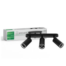 SPOT LAMPA 3XGU10 CRNA GREEN TECH