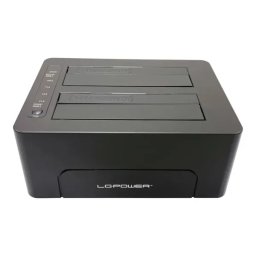 HDD Docking station USB 3.2 2xSSD/HDD LC-DOCK-C-V2 Crni