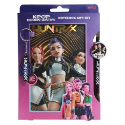 K-Pop Demon Hunters - poklon set sa notesom, olovkom i priveskom