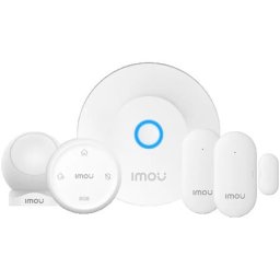 Imou Home security system, ZG2 gateway, ZE1 emergency alarm button, ZD1 door and window sensor, ZP1 motion sensor ( KIT-ALARM(ZG2)-EU-5 )
