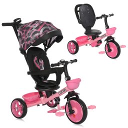 Lorelli Tricikl REVEL Pink Grunge - multifunkcionalni dečiji tricikl 12-60 meseci
