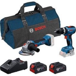 Bosch akumulatorski set alata GSB 18V-65 + GWS 18V-8 + 2x GBA 4,0 Ah + torba, 0615A5008Z