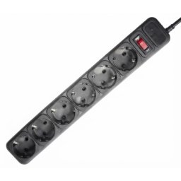 Gembird Kabl Protektor SPG6-B-6 6mesta 1.8m Black