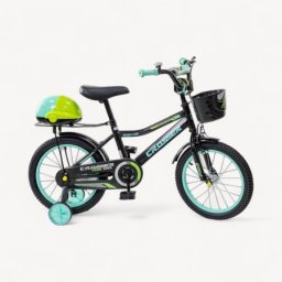 Dečiji bicikl sa pomoćnim točkovima „Crosser“ 12″ crna ( 724-12 )