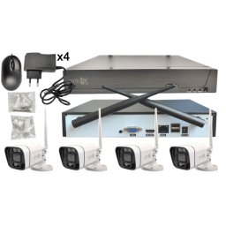 Set WiFi kamera sa NVR-om Gembird CAM-IP3MP-WiFiKITXM4, 3 MP