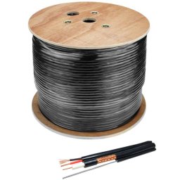 Koaksijalni kabl sa napajanjem Gembird KABL-COAX-RG59+2X0.75 CCA/PE/300M/MSG, 300 m